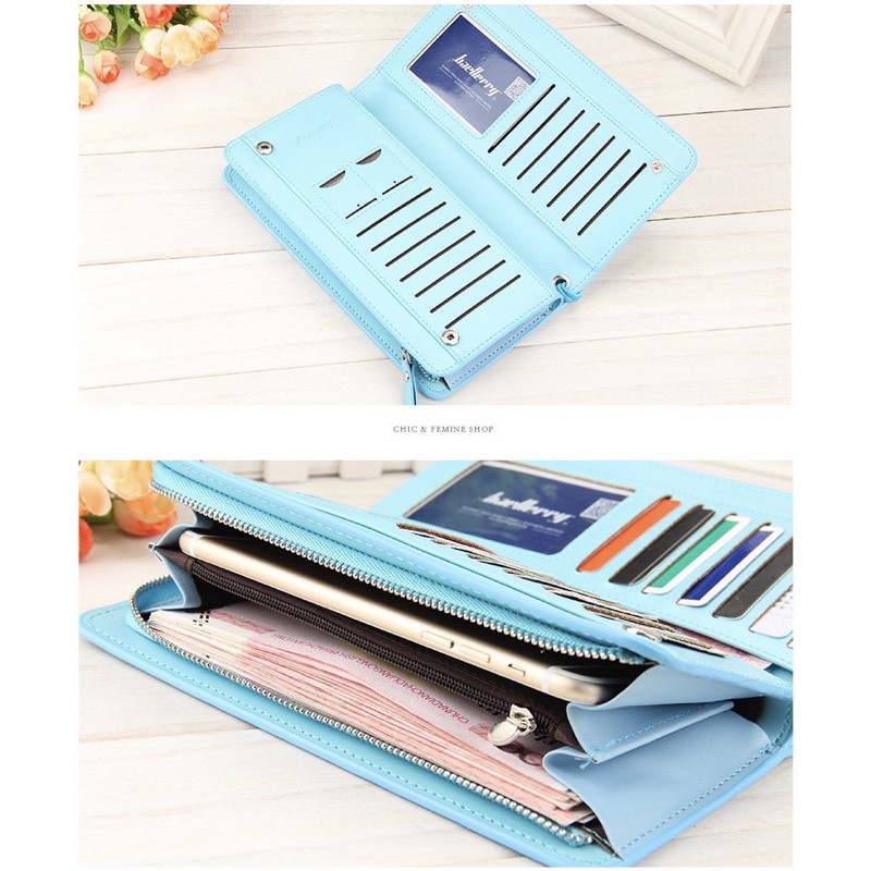 Dompet Panjang Wanita Dompet Kulit Lipat Baellerry N1502