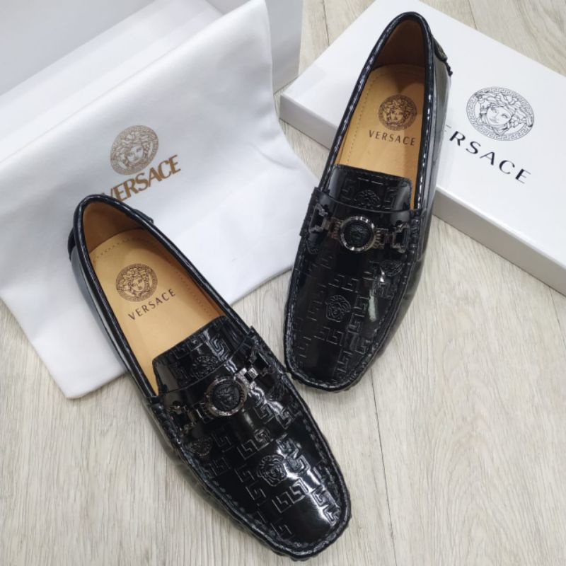 Sepatu pria loafer versace import