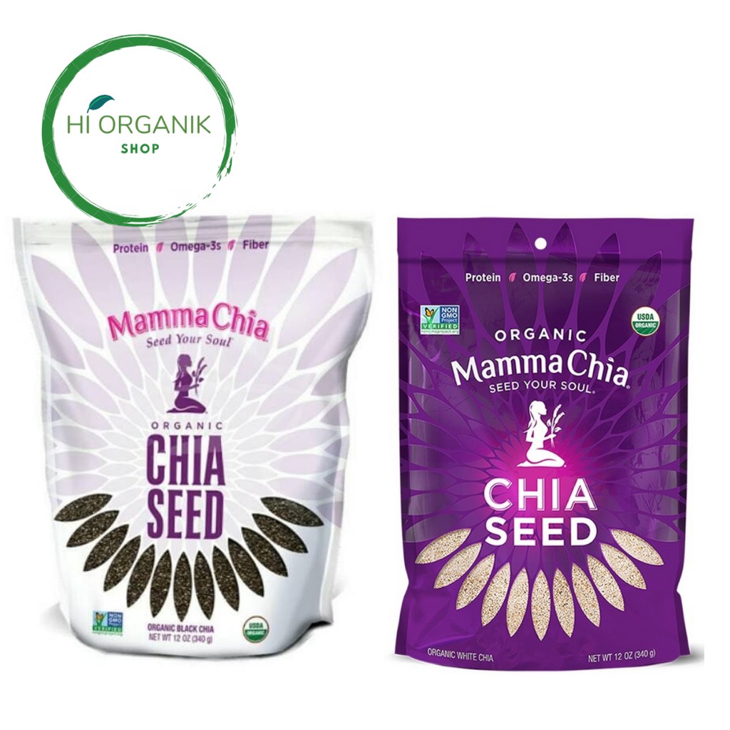 

Mamma Chia Organic White Chia Seed ; Black Chia Seed 340 g - HI ORGANIK