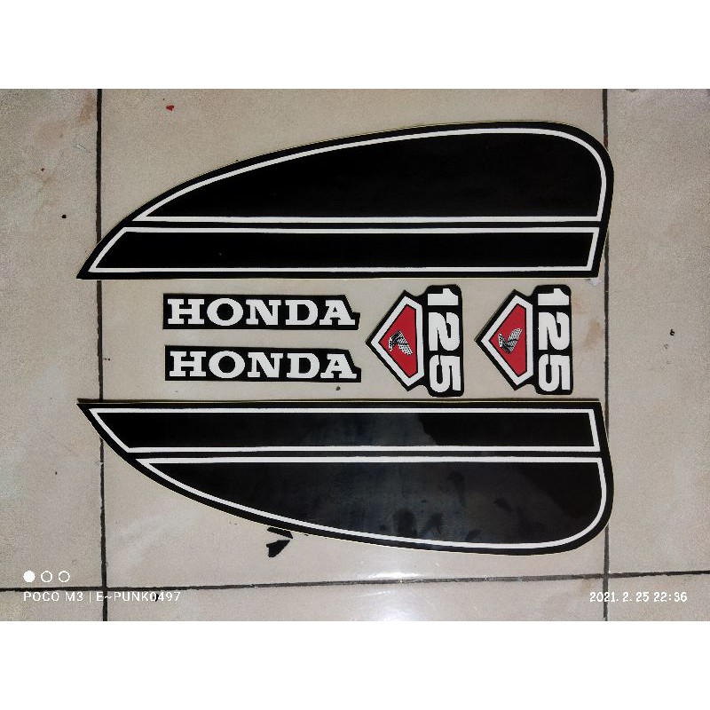 (COD) Striping Sticker Motor Honda CB 125 S 1975