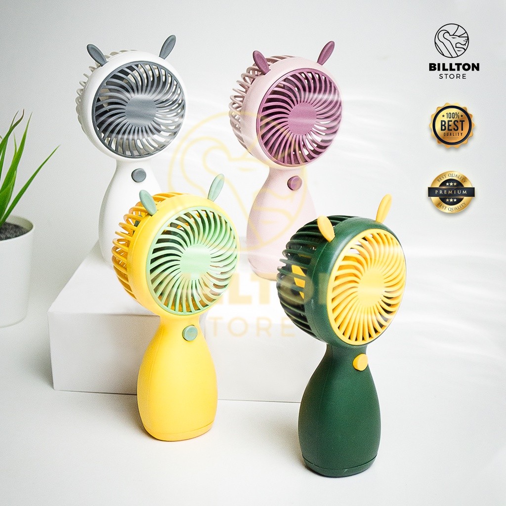 Kipas Angin Genggam Portable Mini / Mini Fan Cute Premium USB Recharge