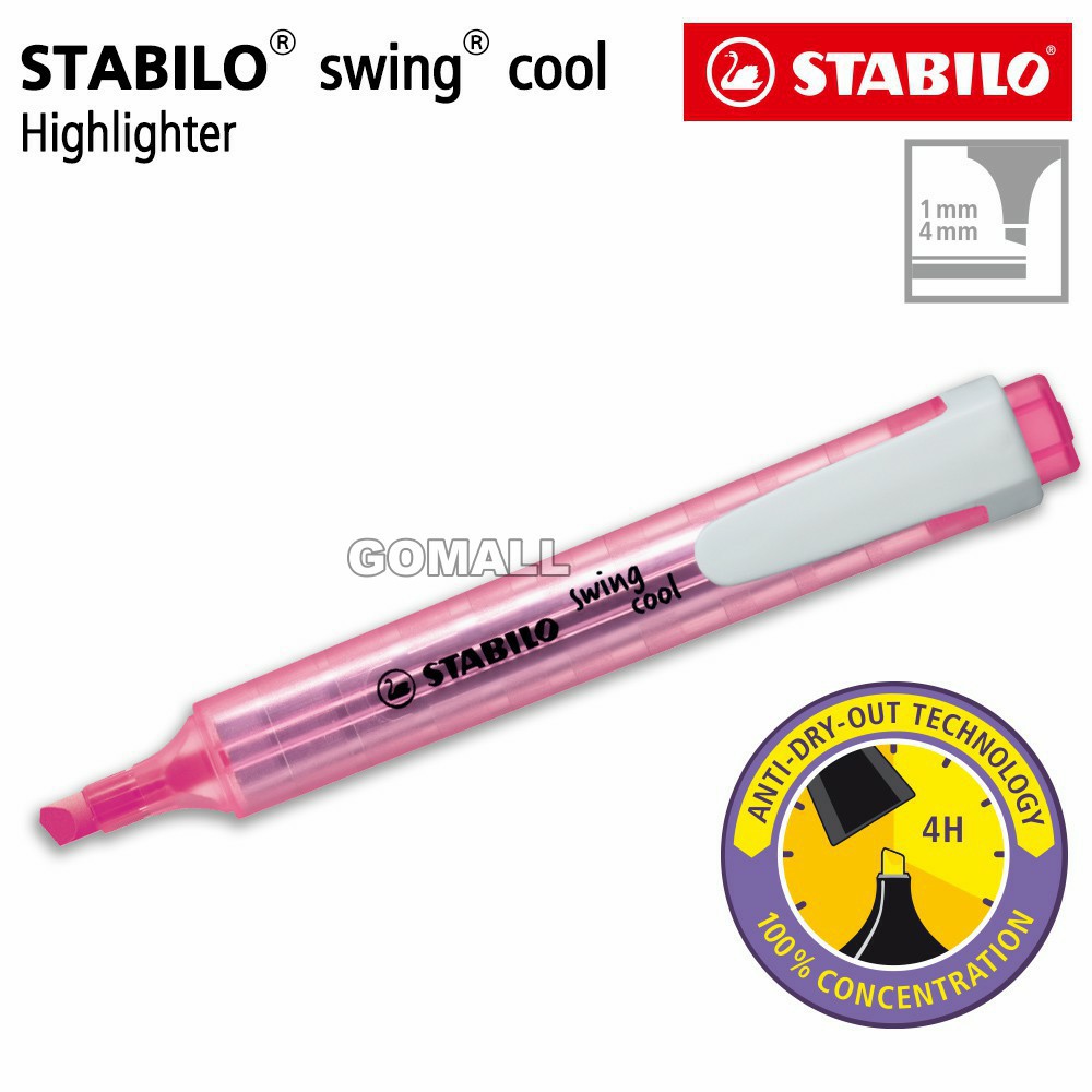 

STABILO Swing Cool Pink / Highlighter Warna Merah Muda Original