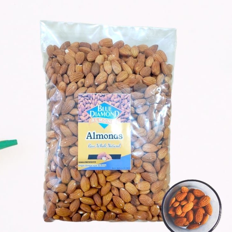 

Kacang Almond Kupas Mentah Original 100 gram