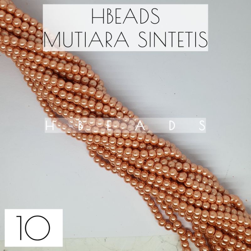 MB24 / Mutiara Sintetis / mutiara berat 4mm 6mm