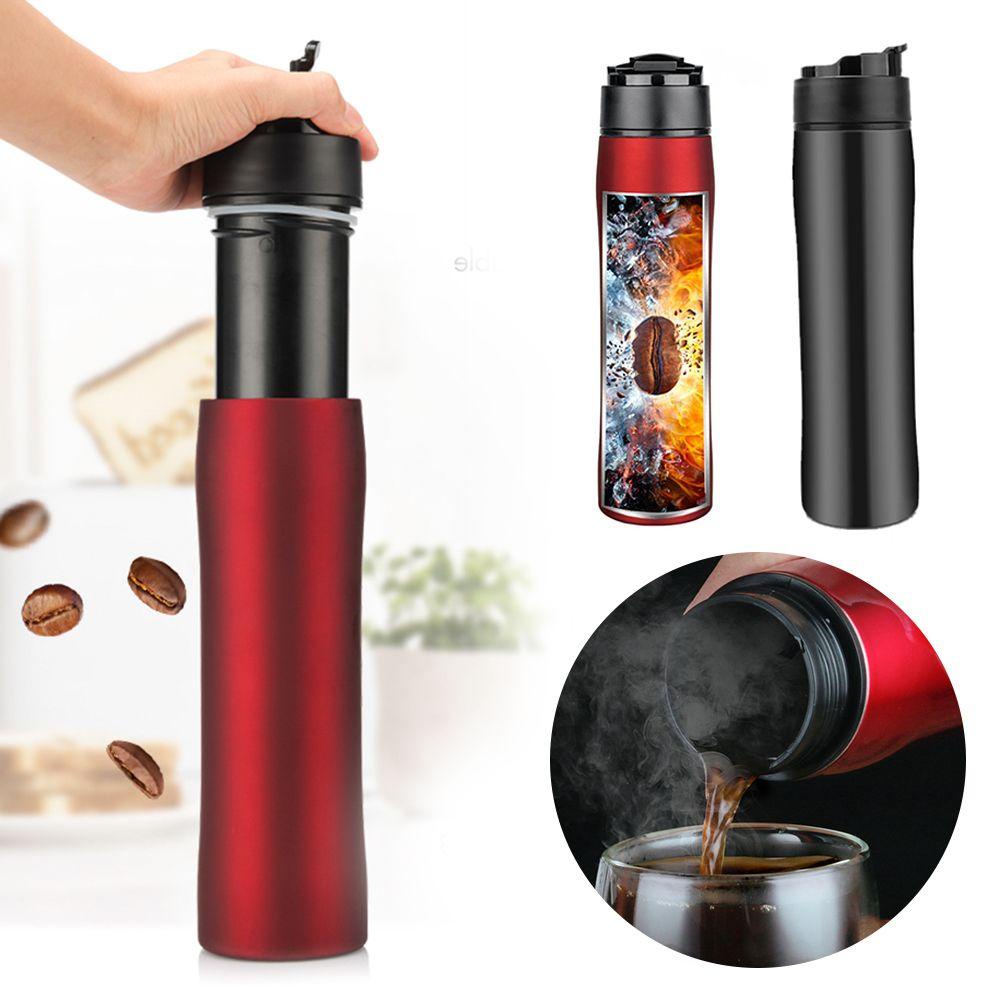 Solighter 350ML French Press Manual Dengan Filter Stainless Steel Self-Lock Espresso Coffee