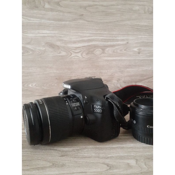 canon 550D lensa kit dan fix