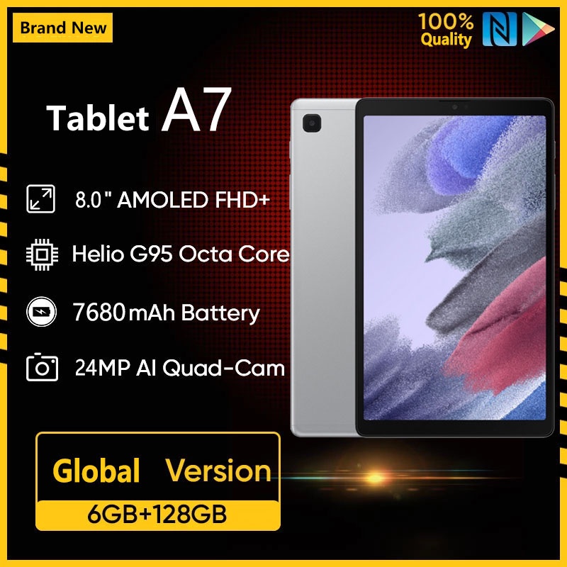 2023 Tablet Murah 5G Baru A7 Tablet  8GB+256GB Tablet Pembelajaran Tablet 8 inch Android  SIM+WIFI Tablet PC 4G