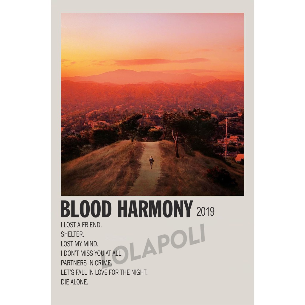 Poster Cover Album Blood Harmony - FINNEAS