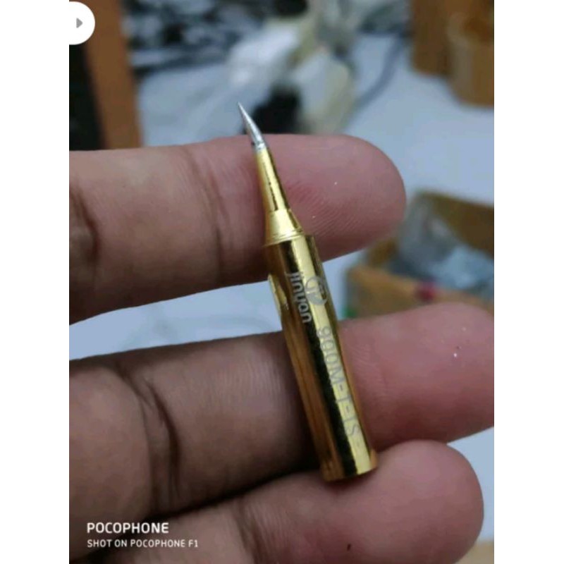 mata solder Jinyan emas 900-T-IS Jinyan Gold bengkok tips Solder bengkok Ujung solder bengkok emas