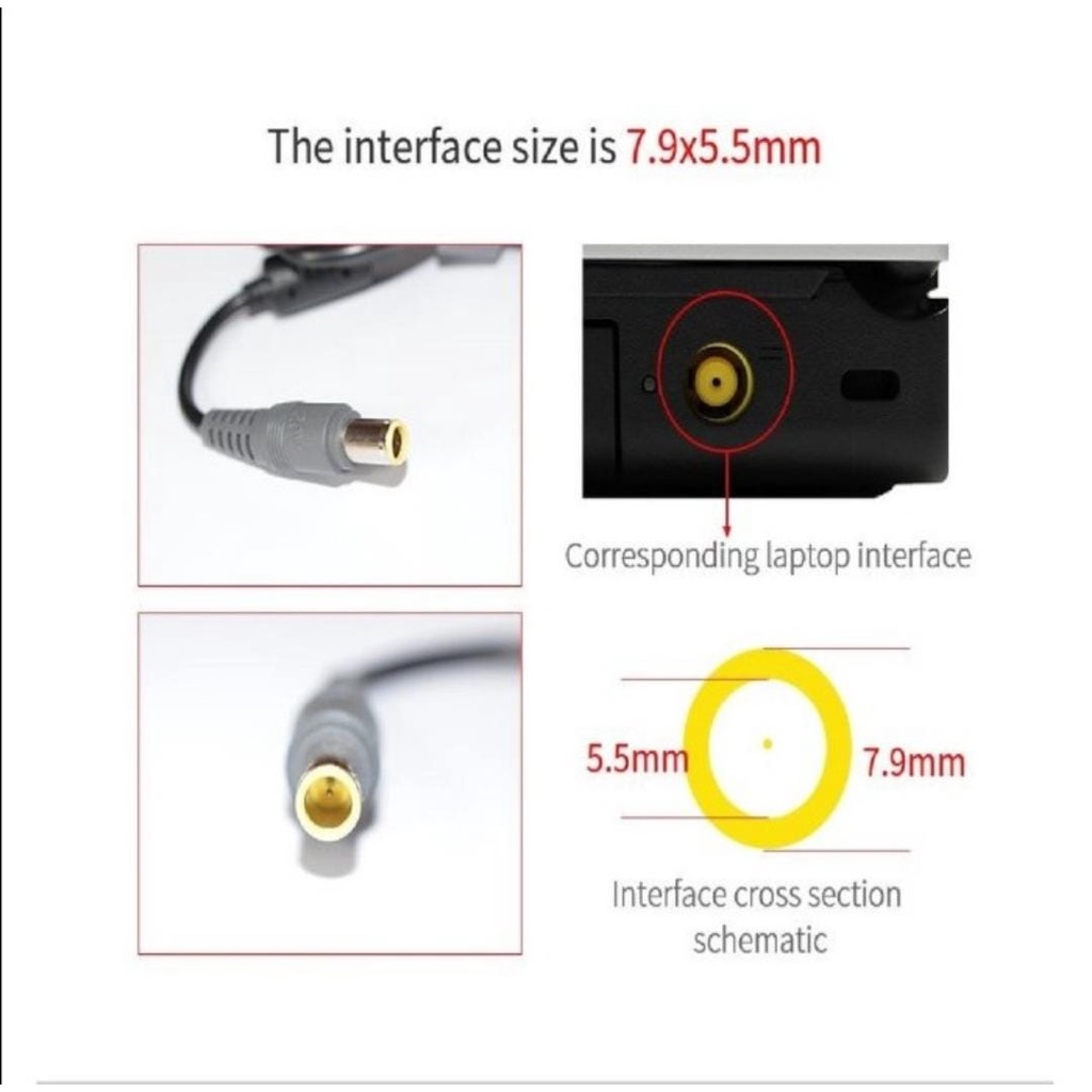 AC ADAPTOR CHARGER LAPTOP Merk LENOVO 90 W 20 V