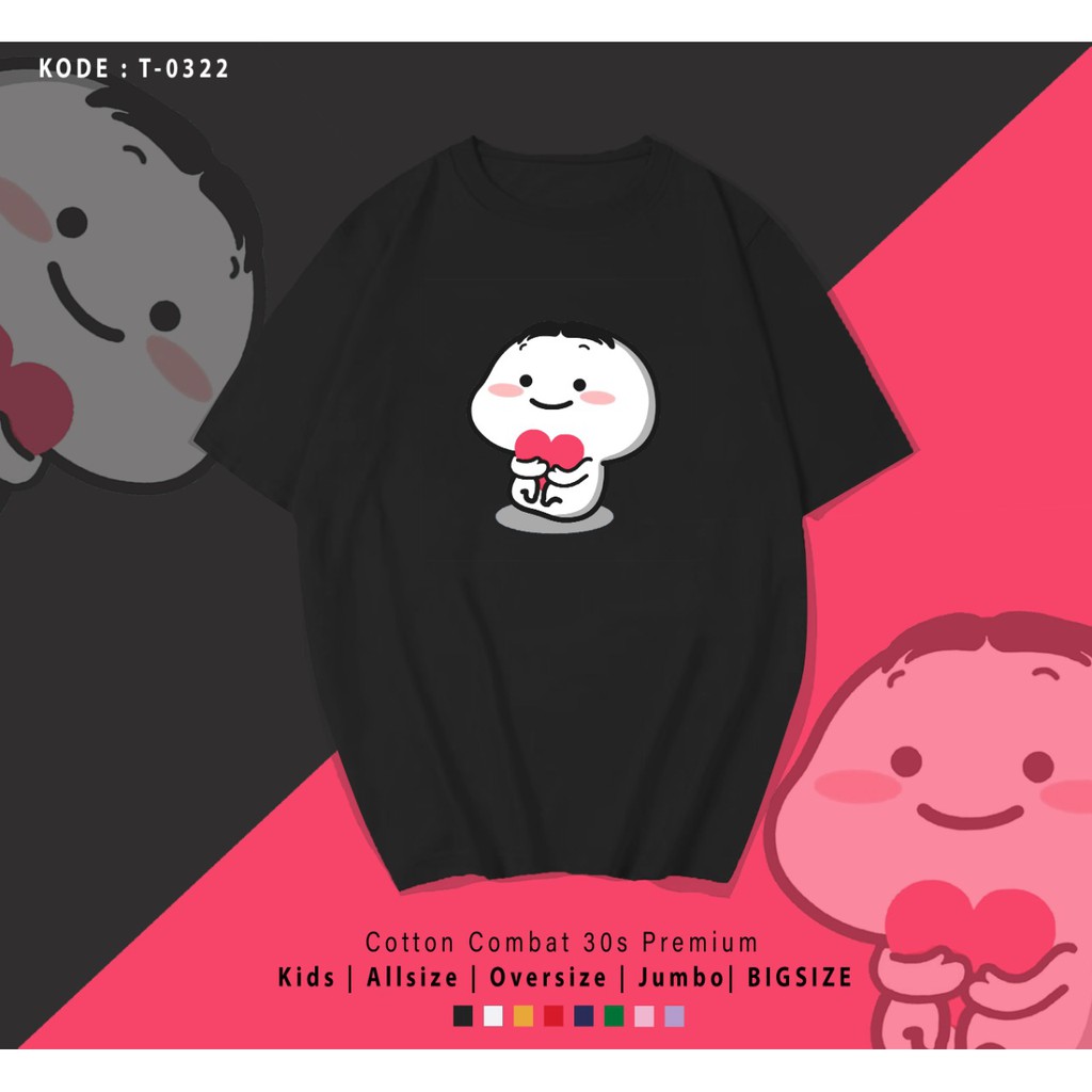 HUG PENTOL  / TERMURAH BAJU KAOS KATUN WANITA/ PRIA UNISEX LENGAN PENDEK / TUMBLR TEE