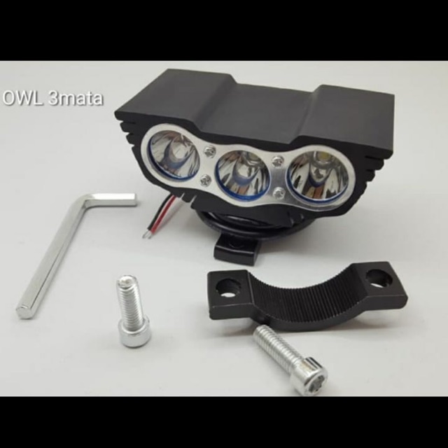 Lampu Tembak Owl 3 Mata Warna 3 Mode