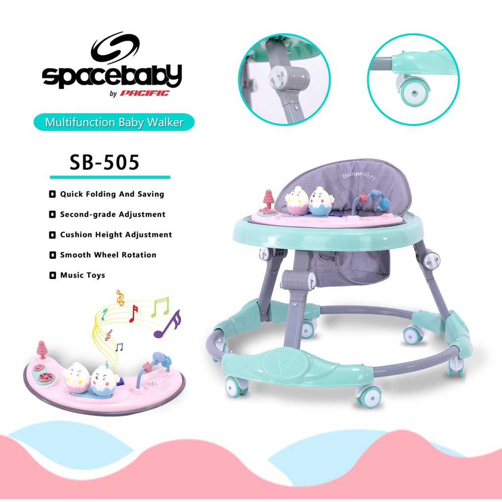 Baby Walker Spacebaby Sb 505 506 507 509 Shopee Indonesia