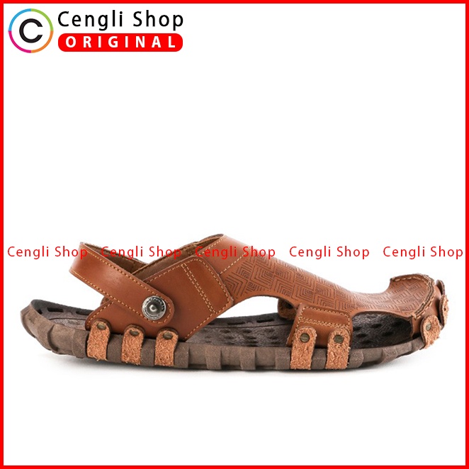 SANDAL SLIDE PRIA CARDINAL ORIGINAL SLINGBACK CASUAL COKLAT CA38