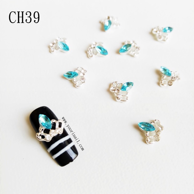 Nail art charm CH39 mahkota nails hiasan kuku crown