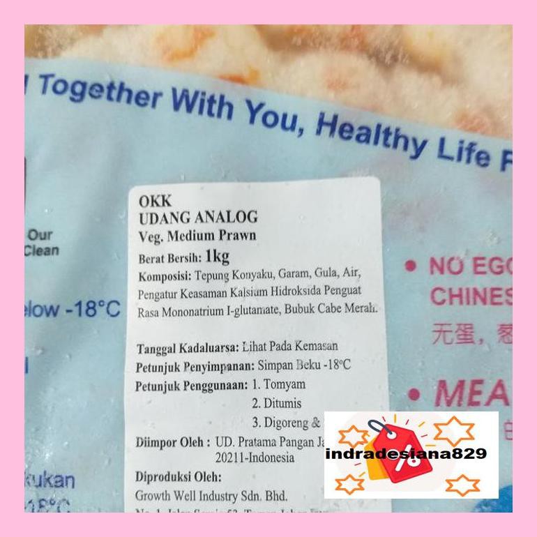 

T4Tkind Udang Vegetarian Okk / Vege Medium Prawn Okk 1Kg Sotydr4