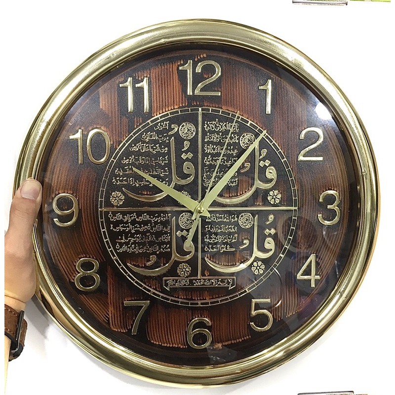 jam dinding besar kaligrafi niko gold