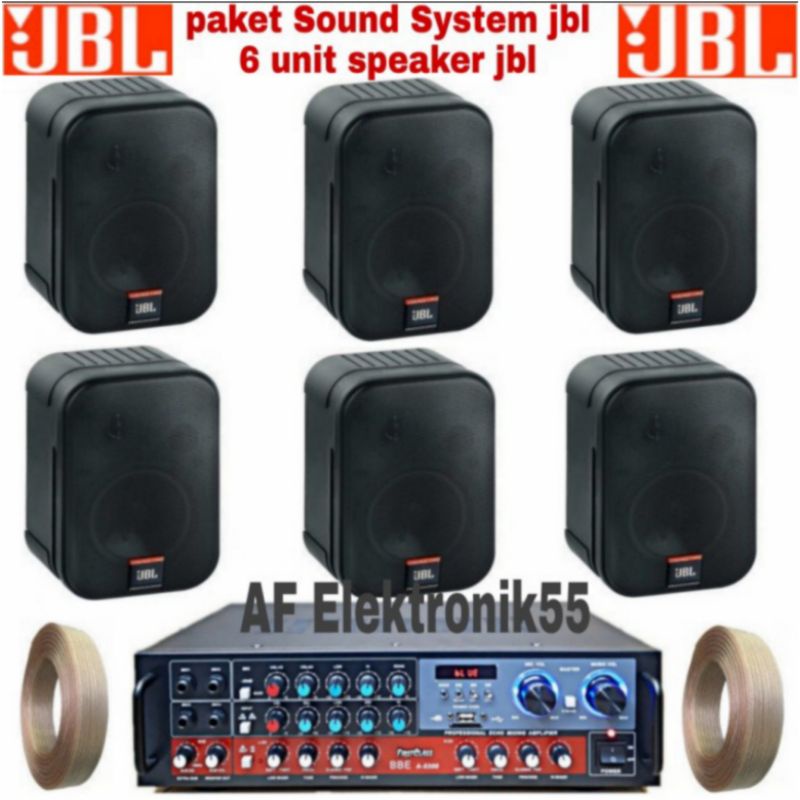 Paket Sound System JBL Cafe Atau Restoran 6 Unit Speaker JBL Original