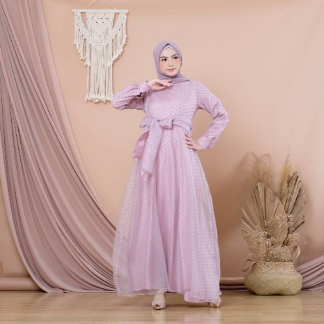 Aleya Organza Dusty Purple