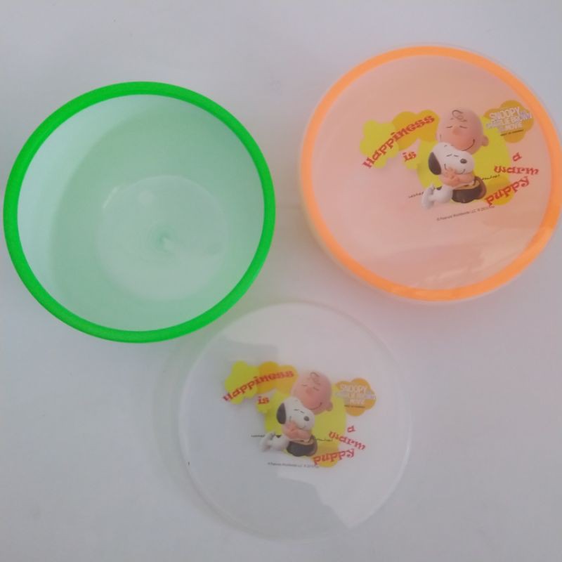 Mangkok Plastik Dengan Tutup Merk Calista