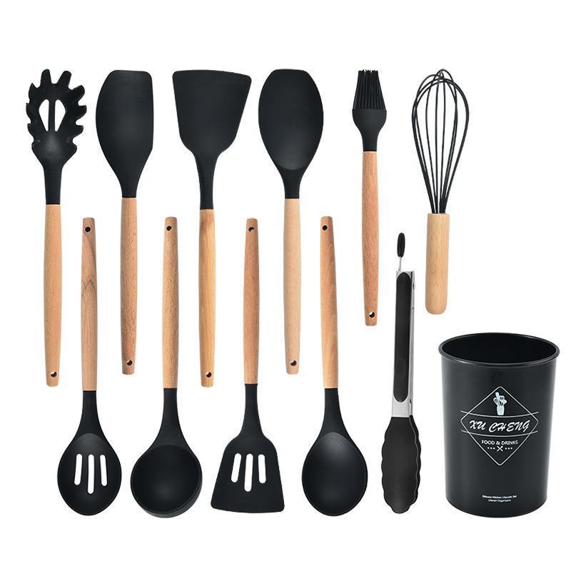 RM-02 SUTIL SENDOK MASAK SILICONE KITCHEN UTENSILS SET 12 PCS/SET