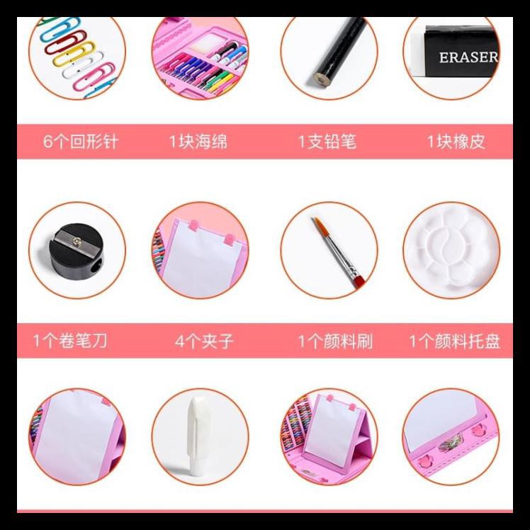 

Terlaris Alat Menggambar/Melukis 1 Set (208 Pcs) - Pink Reject