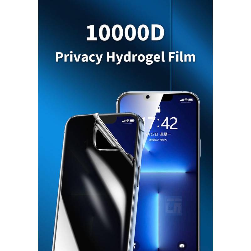 Film Pelindung Layar Hydrogel 10000D Anti Spy Untuk iPhone 13 12 11 Pro MAX Mini X XS MAX XR SE 2022 2020 7 8 Plus