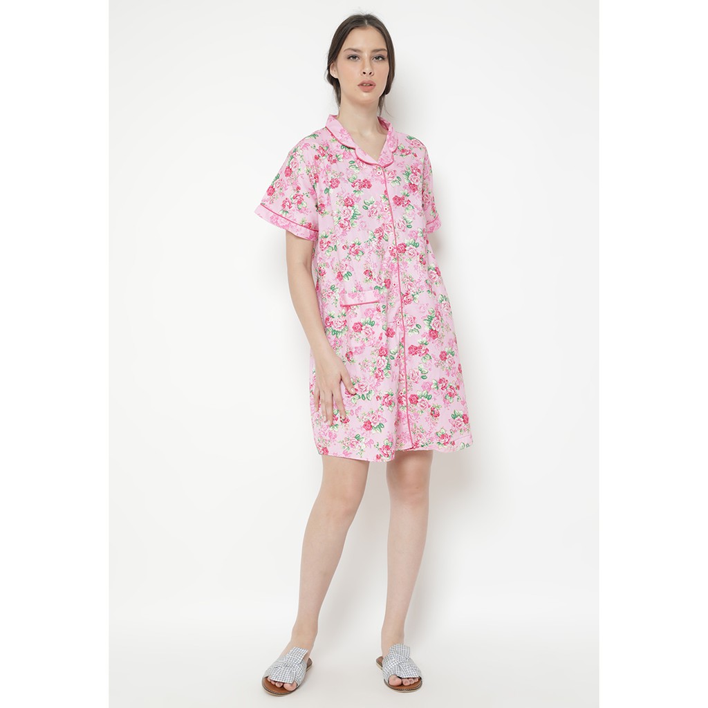 Hoki & Sheila daster Motif Pink