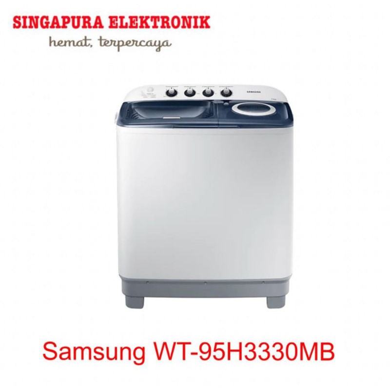 Samsung mesin cuci 2 Tabung 9.5Kg WT-95H330MB