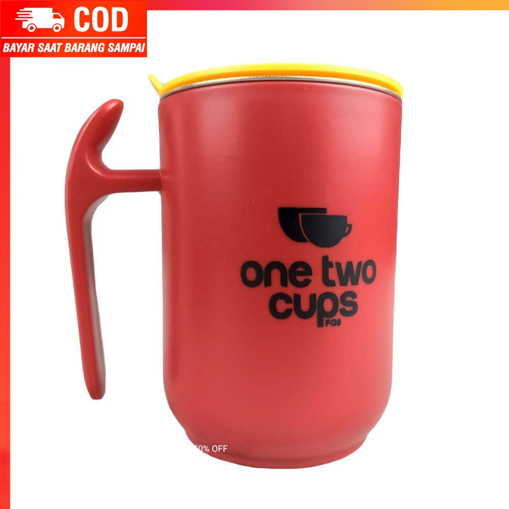 (100% BARANG ORI) One Two Cups Gelas Kopi Stainless Steel Insulation Sealed Cup - FG9