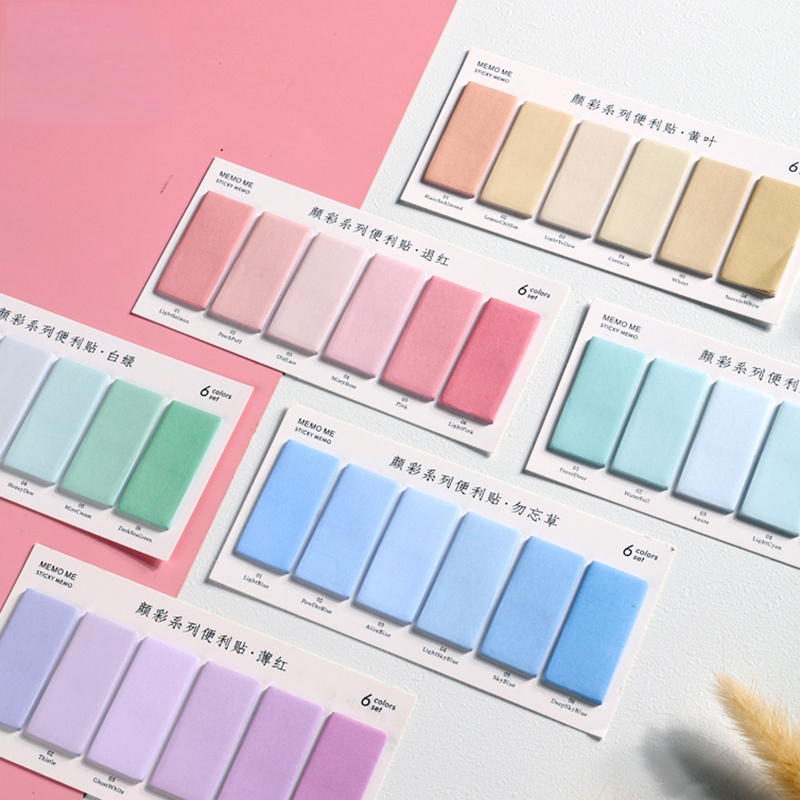 120 Lembar Sticky Notes / Memo Pad Warna-Warni Untuk Sekolah / Kantor