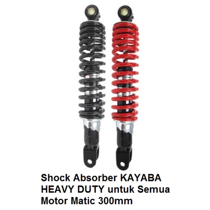 Shock Absorber KAYABA HEAVY DUTY untuk Semua Motor Matic 300mm