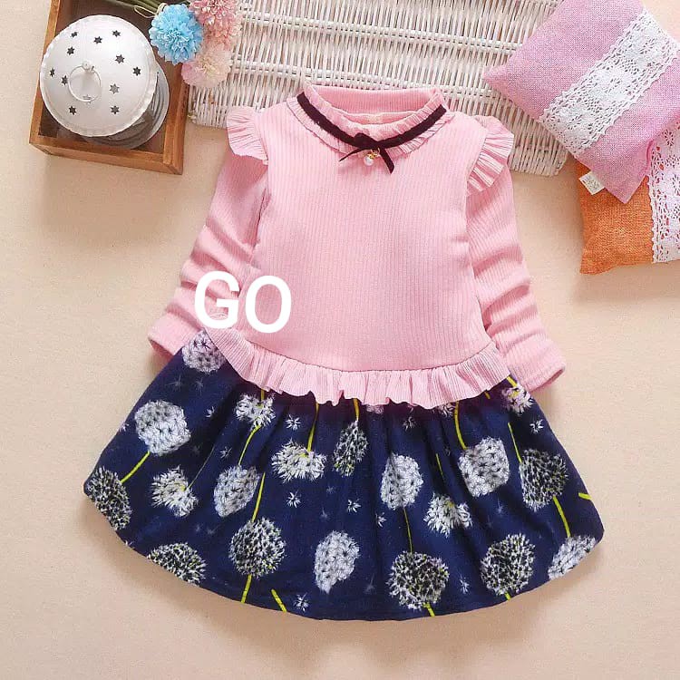 gos DRESS IMPORT SPRING SEASON Baju Dress Anak Perempuan Import