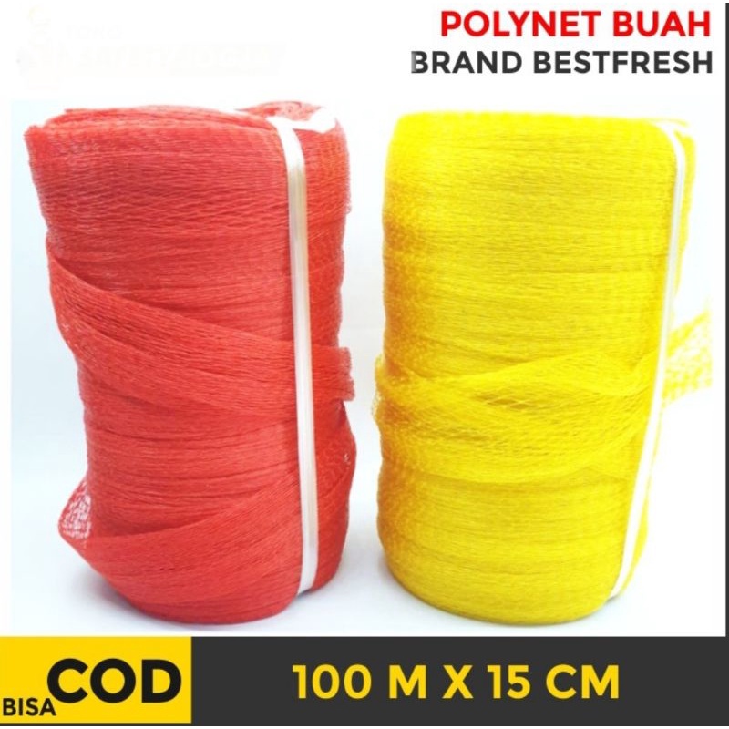 Jaring Buah Per 10 Meter / Polynet / Premium Best Quality / Jaring Polinet Rambang Buat Bungkus Buah &amp; Sayur