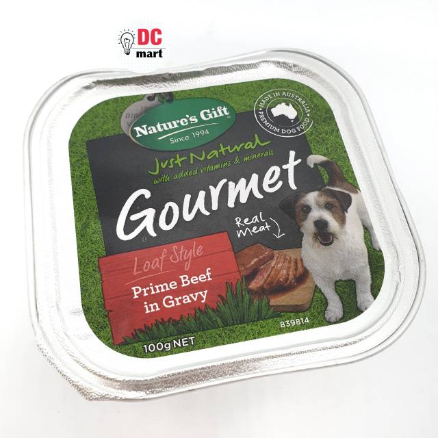 Nature Gift Gourmet Dog Wet Food Tray 100Gr / Makanan Anjing Cair / Dog Wet Food