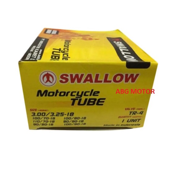 BAN DALAM MOTOR RING 18 UKURAN 300 325 SWALLOW