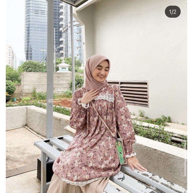 ORLIN TUNIK - DRESS TUNIK RAYON BUNGA - HARASKIRT