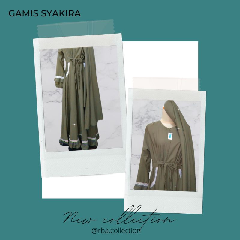 Gamis Syakira/Gamis Casual /Gamis Syar'i terbaru Premium