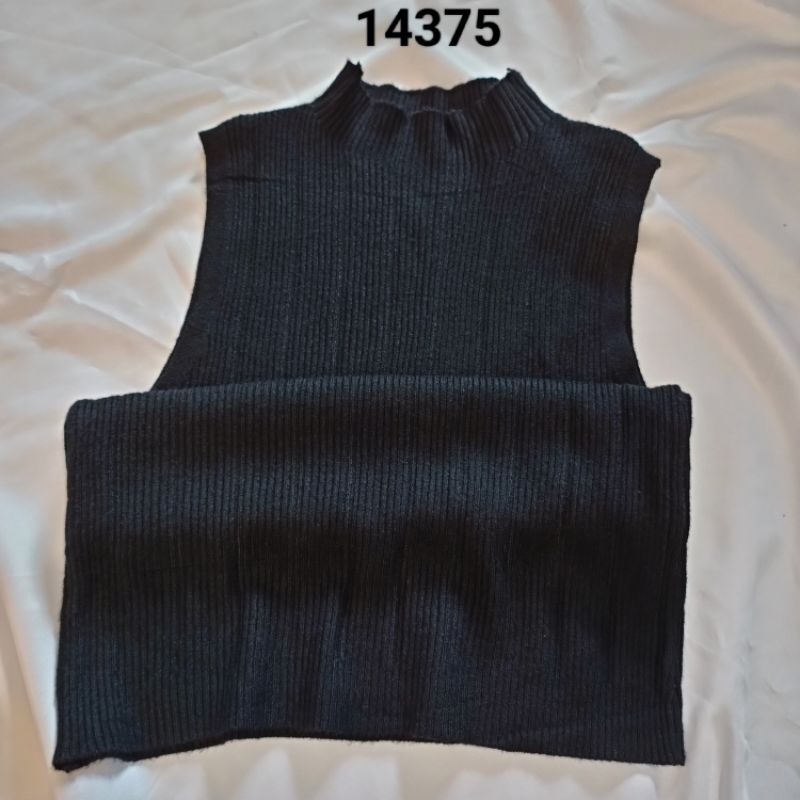 INNER TANPA LENGAN RAJUT PREMIUM TURTLUNECK IMPORT