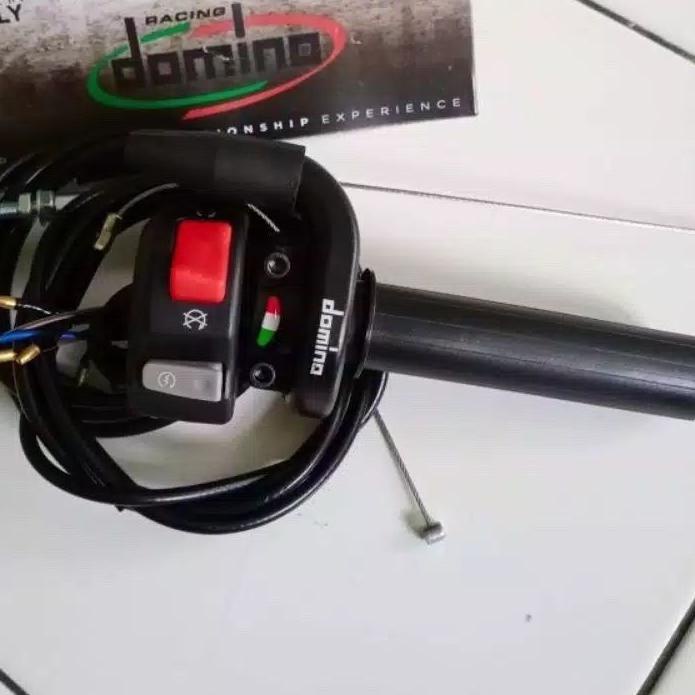 Gas Spontan Domino 2 kabel Gas Spontan crf 150 KLX plus Saklar on off Starter KTC