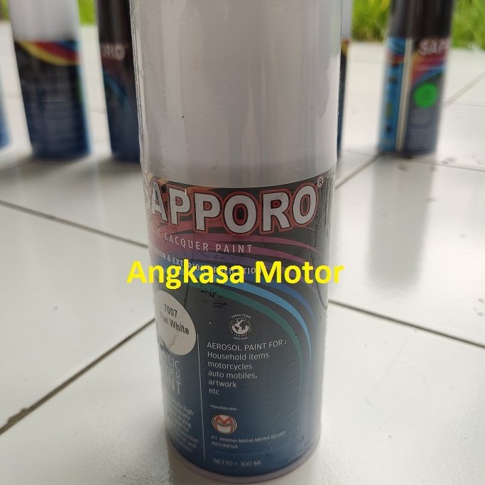 

Cat Semprot FLAT WHITE 7007 PUTIH Sapporo Spray Pylox Pilox 300 ML