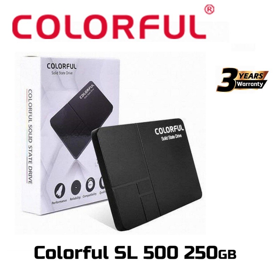 SSD Colorful SL500 250GB SATA3 250 GB 2.5&quot; 3D Nand Not 240GB