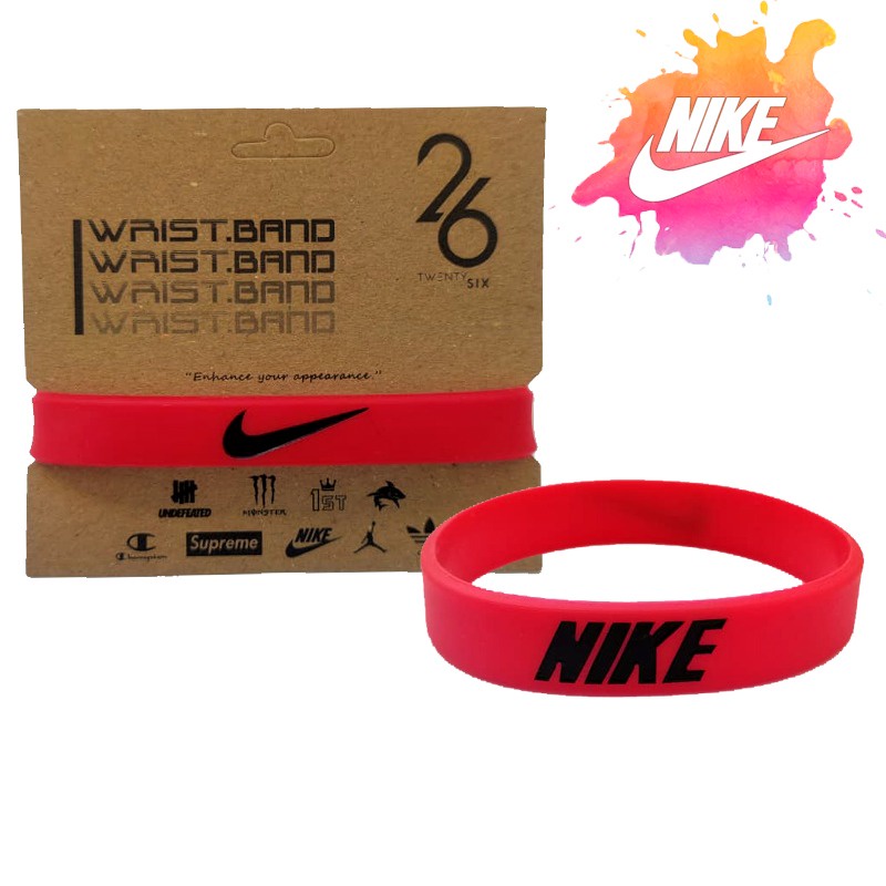 NIKE GELANG TANGAN PRIA - FASHION ORI NIKE RED