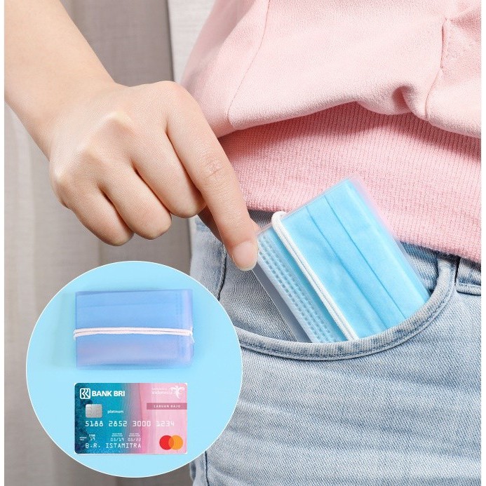 Case Tempat Masker Lipat Sekali Pakai Daily Foldable Mask Holder