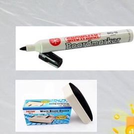 

2 Set Paket Whiteboard Magnetic 90X120 + Spidol + Penghapus + Ongkir