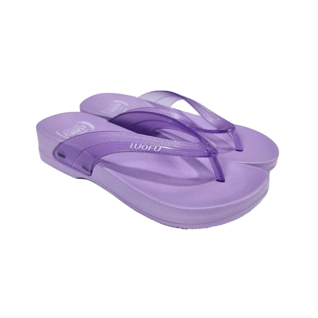 jelly sandal wanita jepit luofu karet sendal cewek japit import E7161TB