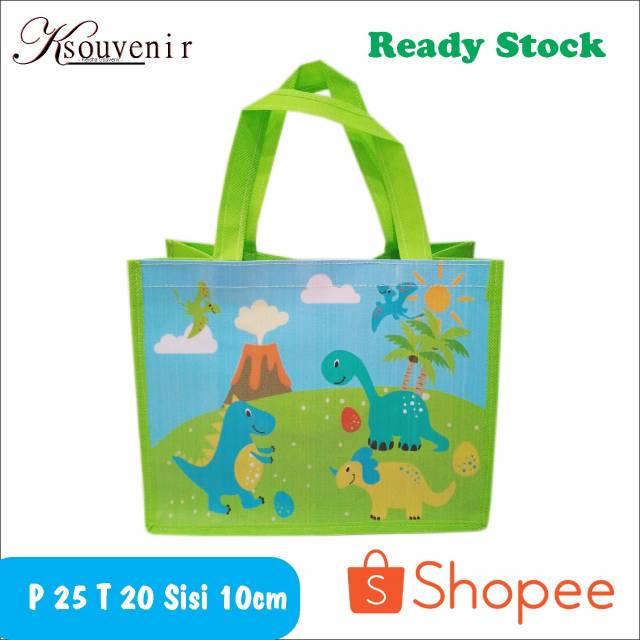 

Tas souvenir ultah tas ulang tahun goodie bag dinasourus