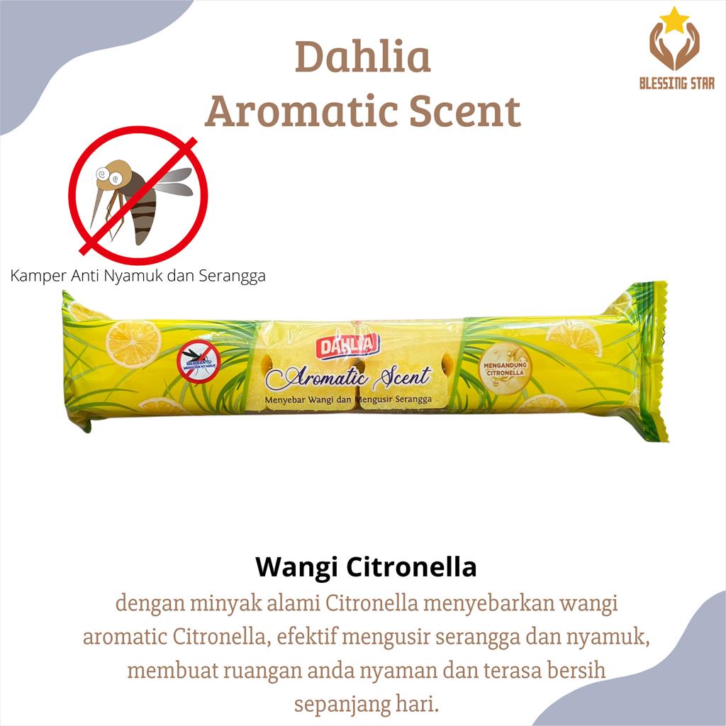 Dahlia Kamper Aromatic Scent Toilet Cube Anti nyamuk &amp; serangga