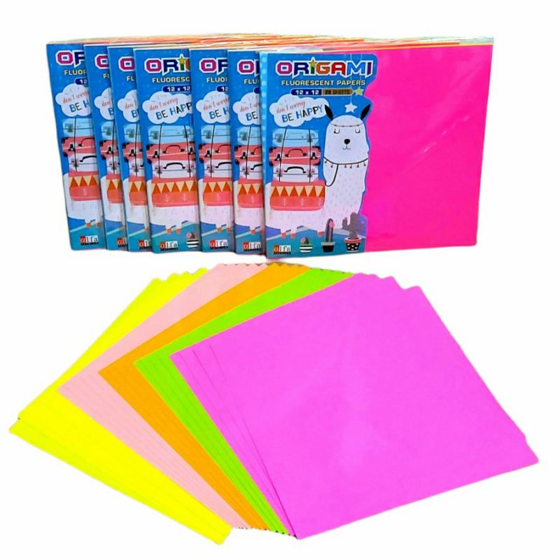 

ALFA KERTAS LIPAT ORIGAMI 12x12 cm ISI 20 LEMBAR WARNA 2 SISI