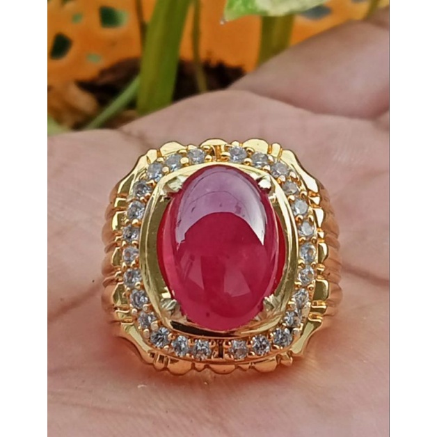 Cincin Batu ruby Madagaskar Original (High Quality)